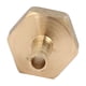 thumbnail image 2 of Conector de acoplamiento de tubo de latón con rosca hembra de 1/2 BSP y barb de manguera de 6 mm, 2 piezas, 2 of 3