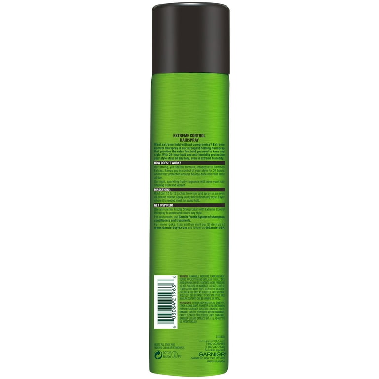Garnier Fructis Style Extreme Control Hairspray, Extreme Hold, 8.25 fl oz