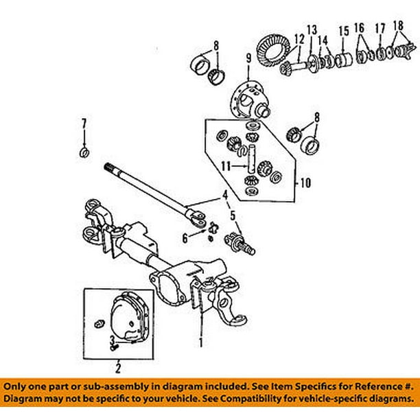 Dodge CHRYSLER OEM 0309 Ram 2500 Front AxleUniversal Joint UJoint