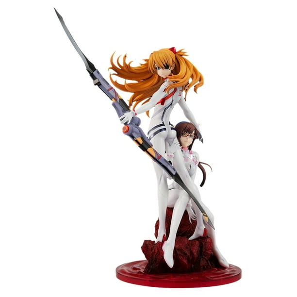 Figuras de acción de Genesis Evangelion de neón, figuras de acción de Asuka Langley Soryu, Makinami Mari, juguetes de colección de estatuillas, 26cm1278