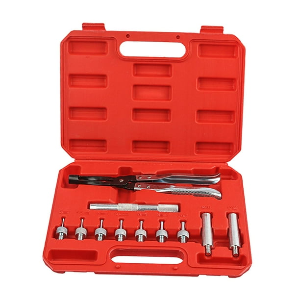 Kit de extracción de sellos de válvulas Alicates para sellos de válvulas de automóvil Plata, rango de sujeción de 7,4 mm Accesorios para reparación y Colocar