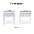thumbnail image 6 of Elle Decor Paloma Outdoor Side Table White, 6 of 7