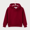 thumbnail image 6 of Boys Girl Fleece Sweatshirts Thick Cotton Comfy Warm Hoodie Casual Solid Color School Outfits Fall Winter Cute Trendy Clothes, 6 of 9
