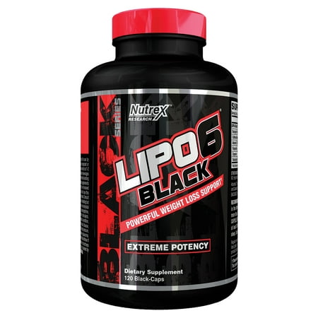 Nutrex Research Lipo-6 Black Metabolism Booster & Fat Burner, 120 (Best Fat Burner Metabolism Booster)