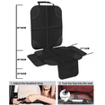 thumbnail image 2 of Protectores de asiento de coche para asientos infantiles con funda acolchada y bolsillos organizadores, Protector de asiento trasero de coche de bebé protege la tapicería, 2 of 5