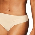 thumbnail image 2 of Calvin Klein Womens Invisibles Thong Multipack Panty X-Small Light Caramel, 2 of 4