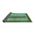 thumbnail image 2 of Ahgly Company Indoor Rectangle Abstract Turquoise Blue Modern Area Rugs, 2' x 4', 2 of 4