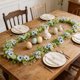 thumbnail image 4 of Guirnalda artificial de ratán de primavera de Pascua 43-45 en azul rosa Flores de plástico de margaritas Puerta de pared Decoración interior de boda Estilo rústico poético, 4 of 6