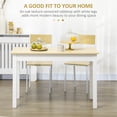 thumbnail image 4 of HOMCOM Dining Table for 4 to 6 People, Kitchen Table, Oak, 4 of 10