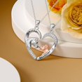 thumbnail image 2 of Mother Daughter Matching Heart Pendant Necklace Set for 2 925 Sterling Silver Lion Necklace for Women Mom Mama Gifts Jewelry, 2 of 10