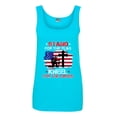 thumbnail image 1 of Ladies Stand For The Flag Kneel For The Cross Soldier Flag DT Tank Tops, 1 of 2