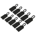 thumbnail image 1 of 10x Bolsa de Cuero Negro Sunnimix Etiqueta Accesorios de Viaje 10x6.5cm Etiquetas de equipaje impermeables, 1 of 8