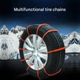 thumbnail image 2 of Dmxedts Reusable Zip-Tie Tire Snow Chains, Universal Anti-Skid Tire Straps with Adjustable Buckles, Portable Car Snow & Mud Traction Chains for Cars, SUVs & Trucks (20-Pack), 2 of 8