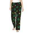 thumbnail image 2 of Kdxio Women's Comfy Stretch St. Patrick's Day8Print Drawstring Pajama Pants-X-Large, 2 of 9