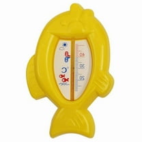 Baby Bath Thermometer, Bath Thermometer Baby Safety, Cute Fish Shape High Temperature Resistance Waterproof Bathtub Thermometer Toy for Infant(Yellow)