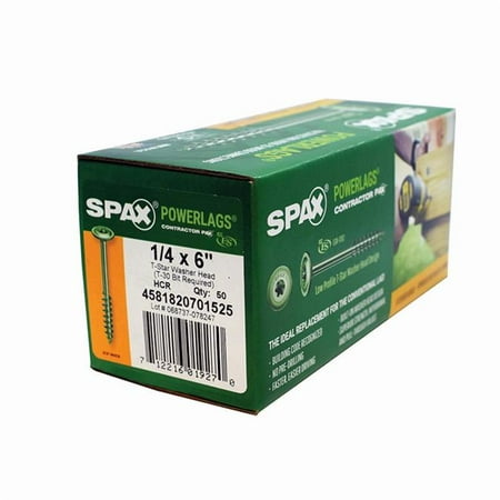 

Spax 5034888 6 in. PowerLags Washer Head Construction Screws Pack of 50