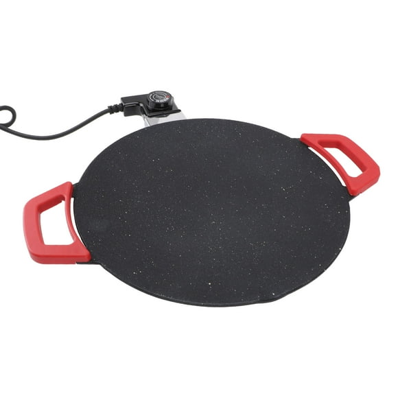11.8in Digital Electric Griddle for Injera, Lefse, Pancake, Adjustable Temperature Smokeless Electric Tabletop Grill Nonstick, Removable Grilling Plate, Grill Indoor