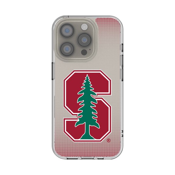 Stanford Cardinal Linen Logo iPhone Clear Case