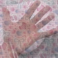thumbnail image 3 of Cartoon Tulle Curtains with Rod Pocket, Bows and Bootes Buttons Ribbon Elements Birthday Theme on Tartan Display, Sheer Drape for Wedding Party 2 Panels, 7 Sizes, Pale Pink and Mauve, by Ambesonne, 3 of 3