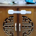 thumbnail image 5 of Cerradura de seguridad para bebés, [paquete de 3] Pestillos de puerta de armario de seguridad para niños, sistema de pestillo y correa ajustable con adhesivo súper fuerte (no se requieren he, 5 of 5