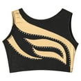 thumbnail image 3 of iiniim Girls Metallic Crop Top with Mini Skirt Ballet Dance Jazz Hip Hop Performance Competition Gold 10, 3 of 7