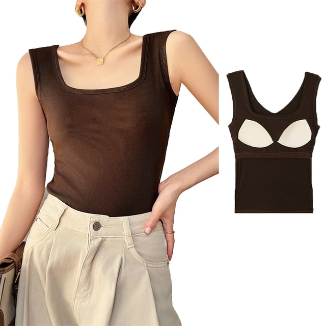 KYAIGUO Womens Spring Spaghetti Strap Camisole Halter Tops Summer Sleeveless Tank Tees Shirts S-XL