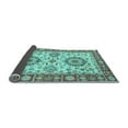 thumbnail image 2 of Ahgly Company Indoor Round Oriental Light Blue Traditional Area Rugs, 5' Round, 2 of 4