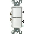 thumbnail image 1 of DECORA SWTCH 2SP GRND 15A WHT (Lot de 1), 1 of 3