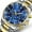 Gold,blue, variant on Mens Watches Chronograph Luxury Dress Moon Phase Quartz Stainless Steel Waterproof Luminous Business Calendar Wrist Watch Black Dial