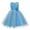 Blue, variant on Flower Girls Sequin Dress Rainbow Tutu Birthday Party Princess Dress Pageant Gown for Age 3-10 Years Old