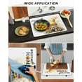thumbnail image 6 of nqOlkjepod Large Induction Cooktop Protector Mat 24"x21", Yellow Gnomes Stove Top Covers for Electric Stove, Sunflower Bee Pastoral Botanical Retro Stove Burner Cover Mats, Glass Top Stove Cover, 6 of 8