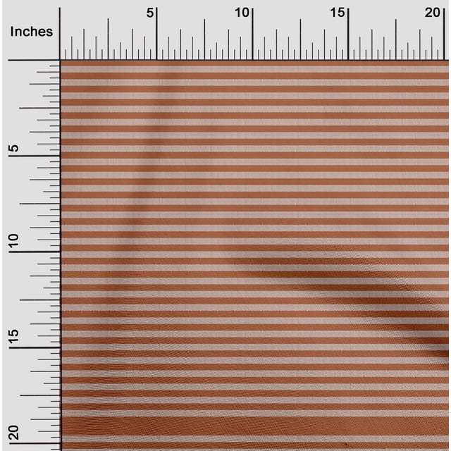 oneOone Silk Tabby Rust Brown Fabric Stripes Sewing Craft Projects Fabric Prints By Yard 42 Inch Wide