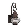 thumbnail image 2 of Designers Fountain 1751-RT Nantucket 7" Wall Lantern, 7.5 inches, Rustic, 2 of 4