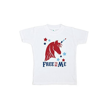 

7 ate 9 Apparel Girl s 4th of July Unicorn T-Shirt 4T White
