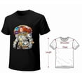 thumbnail image 4 of Ginger Hair Space Women Astronaut T-shirt Tee Oversized SF style Short Sleeve Top, 4 of 4
