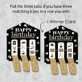 thumbnail image 3 of Big Dot of Happiness Adult 50th Birthday - Gold - Birthday Party Game Pickle Cards - Pull Tabs 3-in-a-Row - Set of 12, 3 of 6