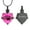 Pink, variant on Always in my Heart Cremation Jewelry for Ashes Urn Necklace Lockets for Human Ashes Pet Ashes Holder Memorial Crystal Heart Necklace