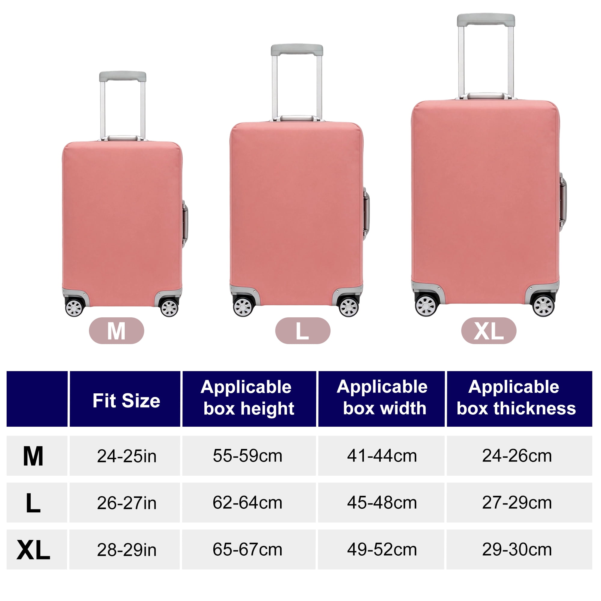 Unique Bargains High Elasticity Luggage Cover for Suitcases Bags Pink Extra Large
