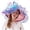 Light Blue, variant on Beach Hats for Women Packable , Sunhats for Women Uv Protection , Packable Straw Hat Elegant Adjustable Wide Brim Sun Hat For Women Fashionable Summer Embroidery Outdoor Sophistication