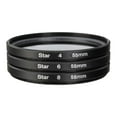 thumbnail image 1 of 3 Pcs Filtre d'Objectif avec Sac 4 6 8 Points Mince 55mm 55mm, 1 of 8