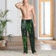thumbnail image 2 of Balery Lush Foliage Green Plant Pantalones de pijama para hombre, pijama ultraligero, pantalón de descanso-X-Large, 2 of 6