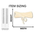 thumbnail image 2 of Unfinished Wood Diploma Shape - Graduation Craft - up to 46" DIY 24" / 1/8", 2 of 4