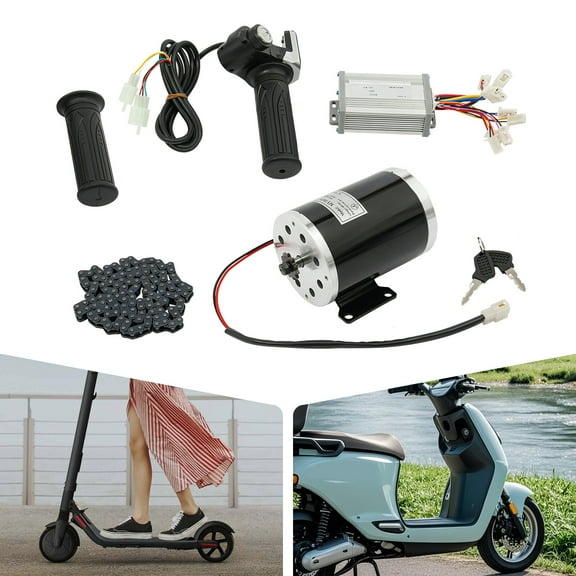 10.5*15.5cm 1000W Brushed Motor, Iron Copper Electroplated DC Motor for Scooters Modified Bikes Beach Bikes : Sports & Outdoors