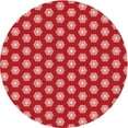 thumbnail image 1 of Ahgly Company Tapis d'Intérieur Lavable en Machine Carré Transitionnel Pastel Rouge Rose, 3 Pieds Carré, 1 of 7