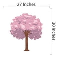 thumbnail image 4 of Blooming Cherry Blossom Vinyl Wall Decal- Sticker for home Decoration in Nursey room, Baby room, Bedroom and Living room, Wall Mural to Transform a Room with a New Look -Size 27" x 30"., 4 of 4