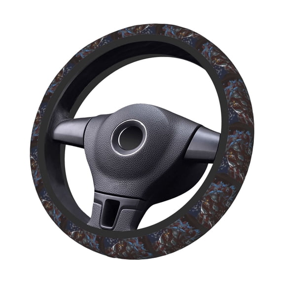 Fall-Out Steering Wheel Cover Elastic Stretch Breathable Vehicle Steering Wheel Protector Car Interior Accessories