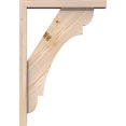 thumbnail image 3 of Ekena Millwork 3 1/2"W x 18"D x 26"H Olympic Block Smooth Bracket w/ Offset Brace, Douglas Fir, 3 of 25