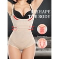 thumbnail image 4 of VASLANDA Women Waist Trainer Bodysuit Fajas Postparto Slim Full Body Shapewear Tummy Control Corset, 4 of 6