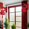 thumbnail image 3 of Abbraccia 2 Pieces Chinese New Year Hanging Decorations 2024 Chinese Fu Characters Door Sign for Holiday Bedroom Lunar Year Celebration Style A, 3 of 7