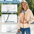thumbnail image 6 of chaqlin Capybara Hoodies for Teen Girls Trendy Y2K Zip Up Hoodie Lightweight Loose Long Sleeve Hooded Sweatshirts Kids School Jacket with Pocket Fall Winter Clothes, 6 of 7